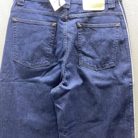 James Street Men’s Pinstripe Track Denim Jeans Size 32x29 Medium Blue - Picture 6 of 10